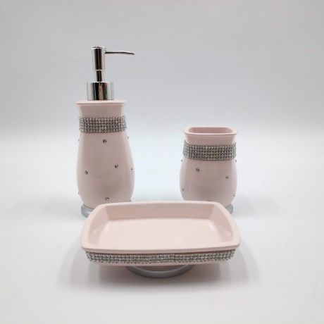 Набор для ванной комнаты Sofi de Marko ВК-56, ВК-56-пуд, светло-розовый