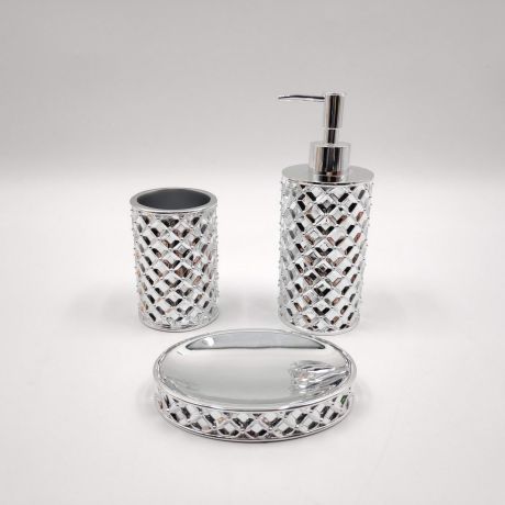 Набор для ванной комнаты Sofi de Marko ВК-51, ВК-51-серебро, серебристый