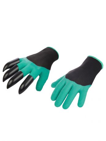 Перчатки хозяйственные HomeMaster Перчатки 8, SHM160, зеленый, черный