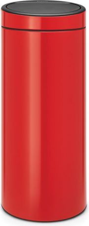 Бак мусорный Brabantia "Touch Bin New", цвет: пламенно-красный, 30 л. 115189