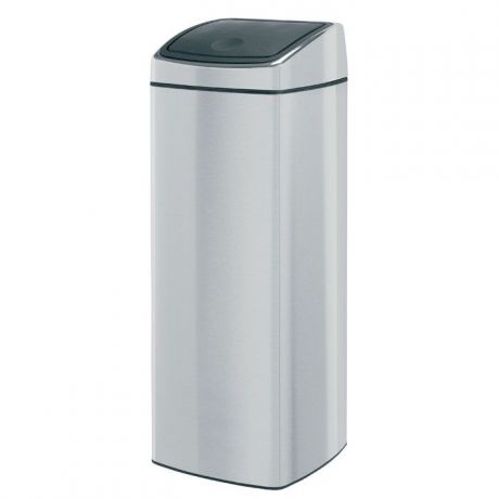 Бак мусорный Brabantia "Touch Bin", прямоугольный, цвет: стальной матовый FPP, 25 л. 384929