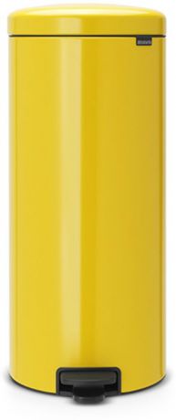 Бак мусорный Brabantia "NewIcon", с педалью, цвет: желтая маргаритка, 30 л. 114342