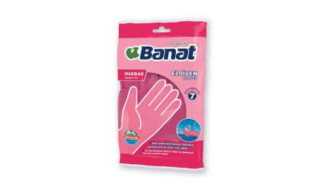 Перчатки хозяйственные Banat Уборка, розовый