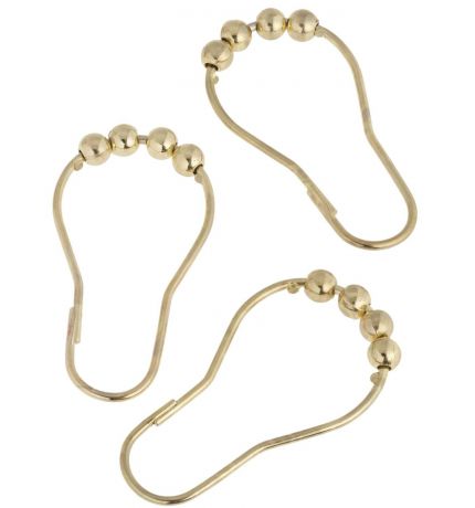 Кольца для шторки в ванной Carnation Home Fashions Roller Hook, SLM-ROL/64, золотой