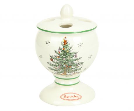 Стакан для ванной комнаты Avanti Spode Christmas Tree, 11523B, белый, зеленый