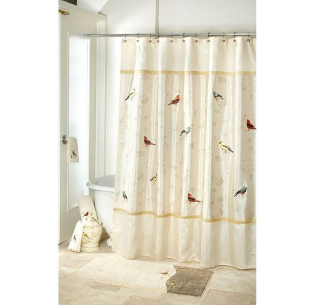 Штора для ванной Avanti Gilded Birds, кремовый