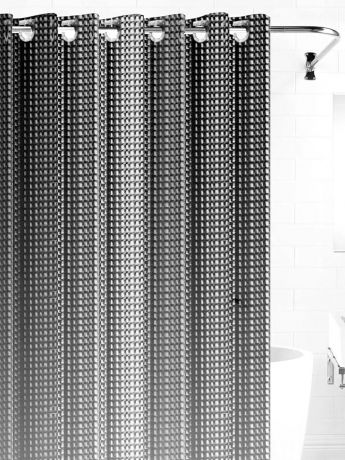 Штора для ванной BATH PLUS NFD-3D-grey, серый