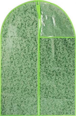 Чехол для одежды EL Casa, подвесной, цвет: зеленый, 60 х 100 см. 371133