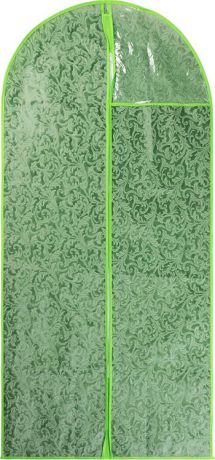 Чехол для одежды EL Casa, подвесной, цвет: зеленый, 60 х 137 см. 371138