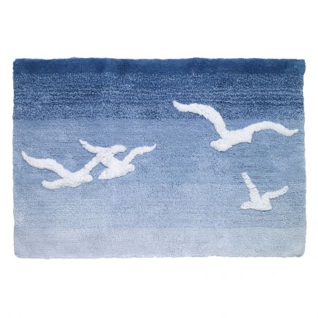 Коврик для ванной Avanti Seagulls, 13877J, синий, голубой