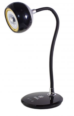 Настольный светильник PROFFI LED с сенсорным управлением, 3 режима, PH9746, черный
