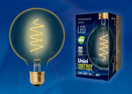 Лампа светодиодная Uniel Vintage LED-G95-4W/GOLDEN/E27/CW, UL-00001818