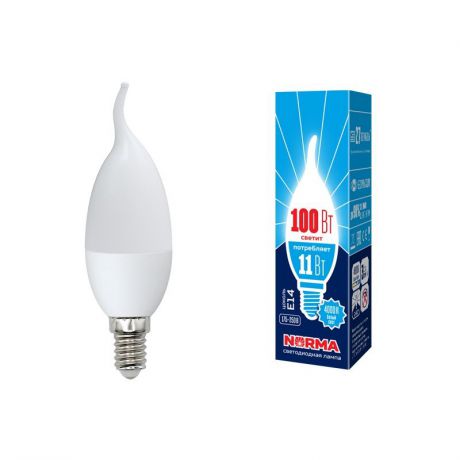 Лампочка Volpe LED-CW37-11W/NW/E14/FR/NR Форма 