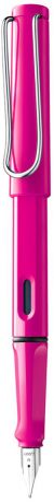 Lamy Ручка перьевая Safari синяя цвет корпуса розовый толщина F