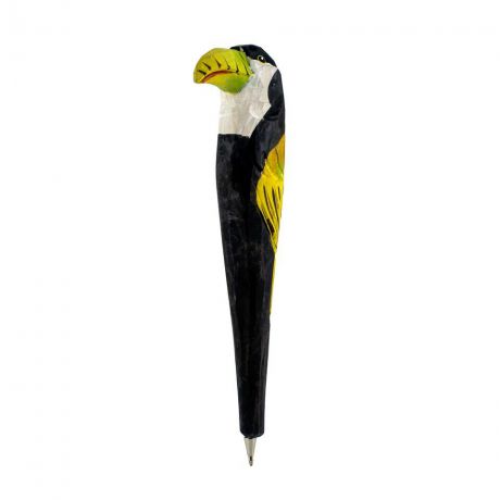 Ручка Molly&Pops Попугай Какаду, 2000000002026, черный, желтый