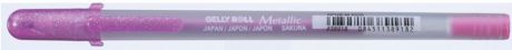 Ручка гелевая Sakura Metallic, цвет чернил: розовый
