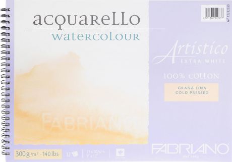 Fabriano Альбом для акварели Artistico Extra White 12 листов 12212330