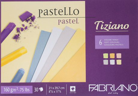 Fabriano Альбом для пастели Tiziano 6 цветов 30 листов 46021297