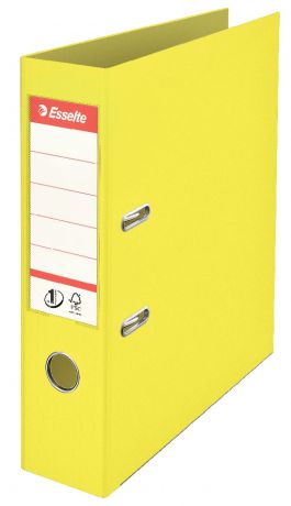 Папка-регистратор Esselte No.1 Colour'Ice, А4, 75 мм, желтый