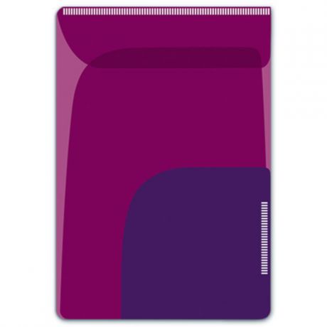 Папка-уголок для заметок Феникс +, 46724/12, формат 11 х 16 см, 2 шт, два отделения, малиновый, фиолетовый