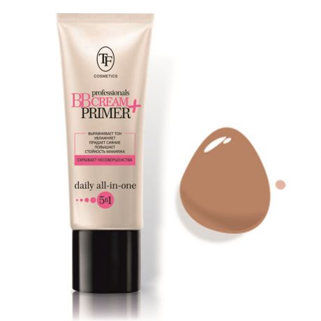 Тональный крем и основа под макияж TF professional BB Cream+Primer, увлажняющий, тон 03