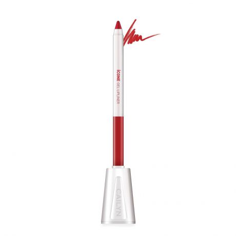 Карандаш для губ CAILYN ICone Gel LipLiner with Sharpner Holder оттенок L01 Apple Red, 1,2 гр