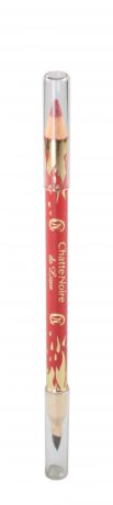 Карандаш для губ Chatte Noire De Luxe №355 красный с перламутром, 10 г