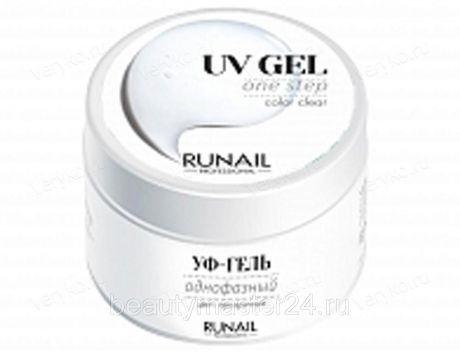 Однофазный УФ-гель (цвет: Прозрачный), 15 г RuNail Professional