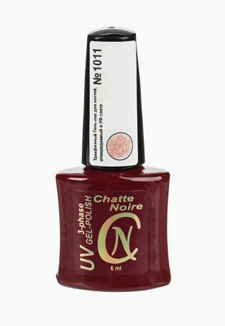 Гель-лак Chatte Noire "Трехфазный", цвет: розовый голографический глиттер, тон 1011, 6 мл