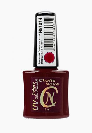 Гель-лак Chatte Noire "Трехфазный", цвет: красный перламутр, тон 1014, 6 мл