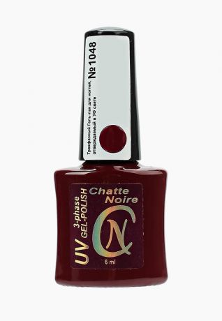 Гель-лак Chatte Noire "Трехфазный", цвет: красно-сиреневый, тон 1048, 6 мл
