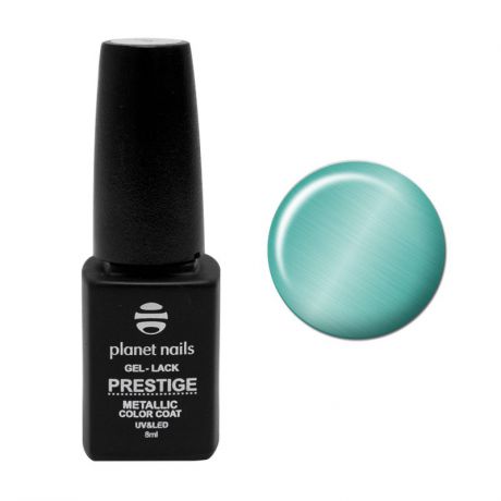 Гель-лак витражный Planet Nails, "PRESTIGE METALLIC" - 104, 8мл темная бирюза