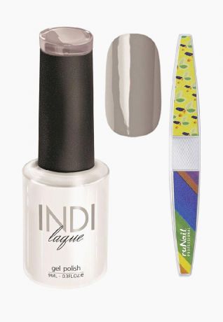 Набор для нейл-арта RuNail Professional пилка для ногтей и Гель-лак INDI laque Тон №3095 9