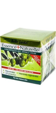Крем от морщин Belle Jardin "Зеленая оливка" коллаген и эластин + питательная маска, 55 мл