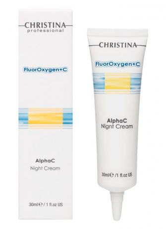 Крем для ухода за кожей CHRISTINA Ночной крем с витамином С FluorOxygen +C Alpha C Night Cream