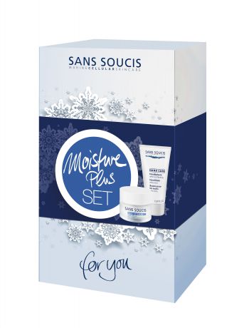 Sans Soucis набор "Максимальное увлажнение", крем для лица+бальзам для рук