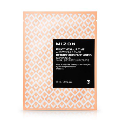 Маска косметическая Mizon Тканевая антивозрастная маска Mizon Enjoy Vital-Up Time Anti Wrinkle Mask, 30 мл