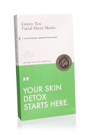 Маска косметическая Grace and Stella Маска тканевая для лица с экстрактом зеленого чая Green Tea Facial Sheet Masks