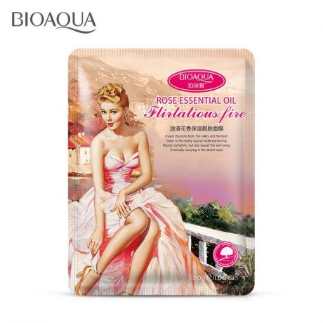 Маска косметическая BIOAQUA Bioaqua маска для лица с эфирными маслами романтическое настроение, 30 гр.