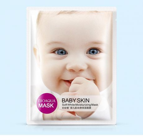 Маска косметическая BIOAQUA Bioaqua увлажняющая маска для лица "кожа гладкая, как у младенца", 30 гр.