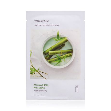 Лечебно-косметическая маска для лица Innisfree My Real Squeeze Mask Bamboo, 20 мл