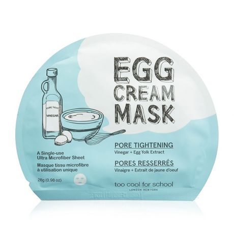 Маска косметическая Too Cool For School Pore Tightening, Egg , 28