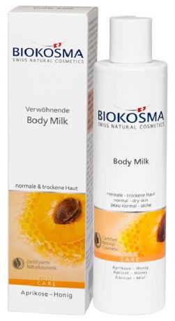 Молочко косметическое Biokosma для ухода за сухой кожей тела после душа, 250