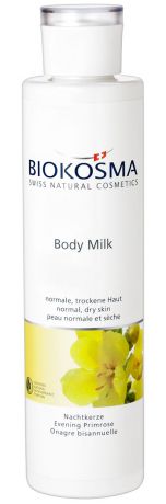 Молочко косметическое Biokosma для ухода за сухой кожей тела после душа, 250