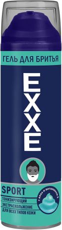 Гель для бритья EXXE SPORT ENERGY (Cool Effect), 200 мл