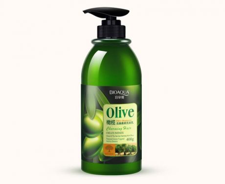 BIOAQUA Питательный шампунь для волос с маслом Оливы, 400 мл.