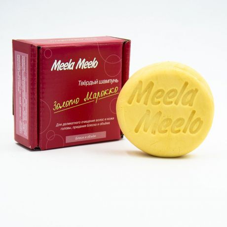 Твердый шампунь Meela Meelo "Золото Марокко" деликатное очищение, 85 гр