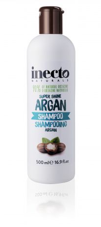 Шампунь для волос Inecto С аргановым маслом, для блеска волос, увлажняющий