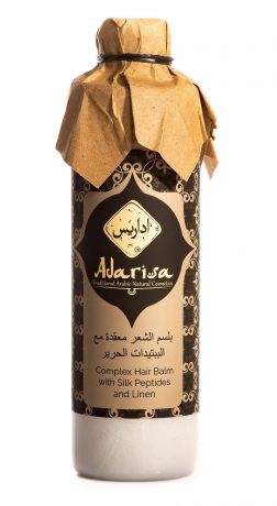 Бальзам для волос Adarisa Для всех типов волос с пептидами шелка и льном, 250 мл