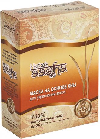 Маска для волос Aasha Herbals на основе хны, для укрепления, 80 г
